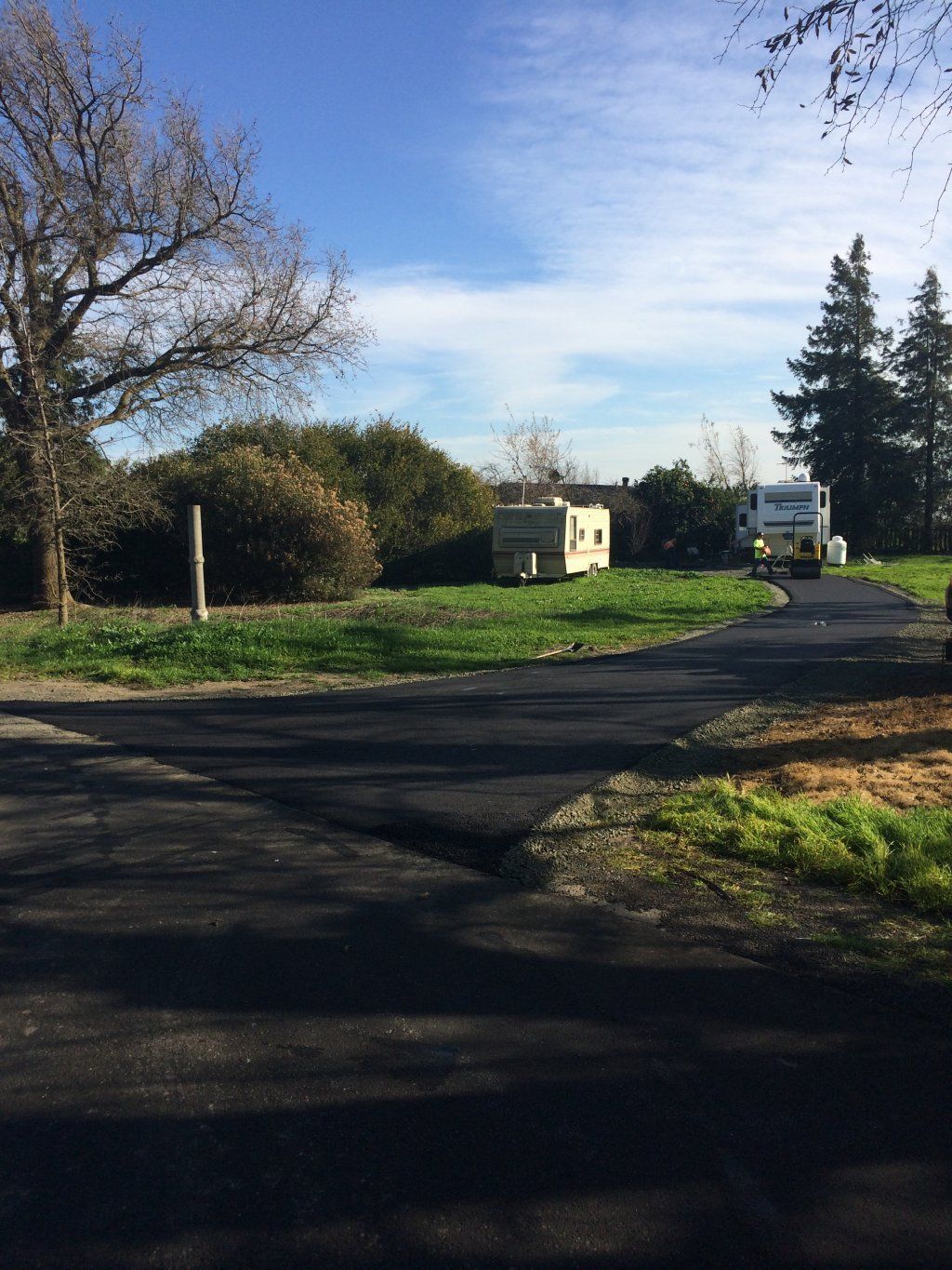 Asphalt Road with Blue Sky — Vacaville, CA — American Asphalt