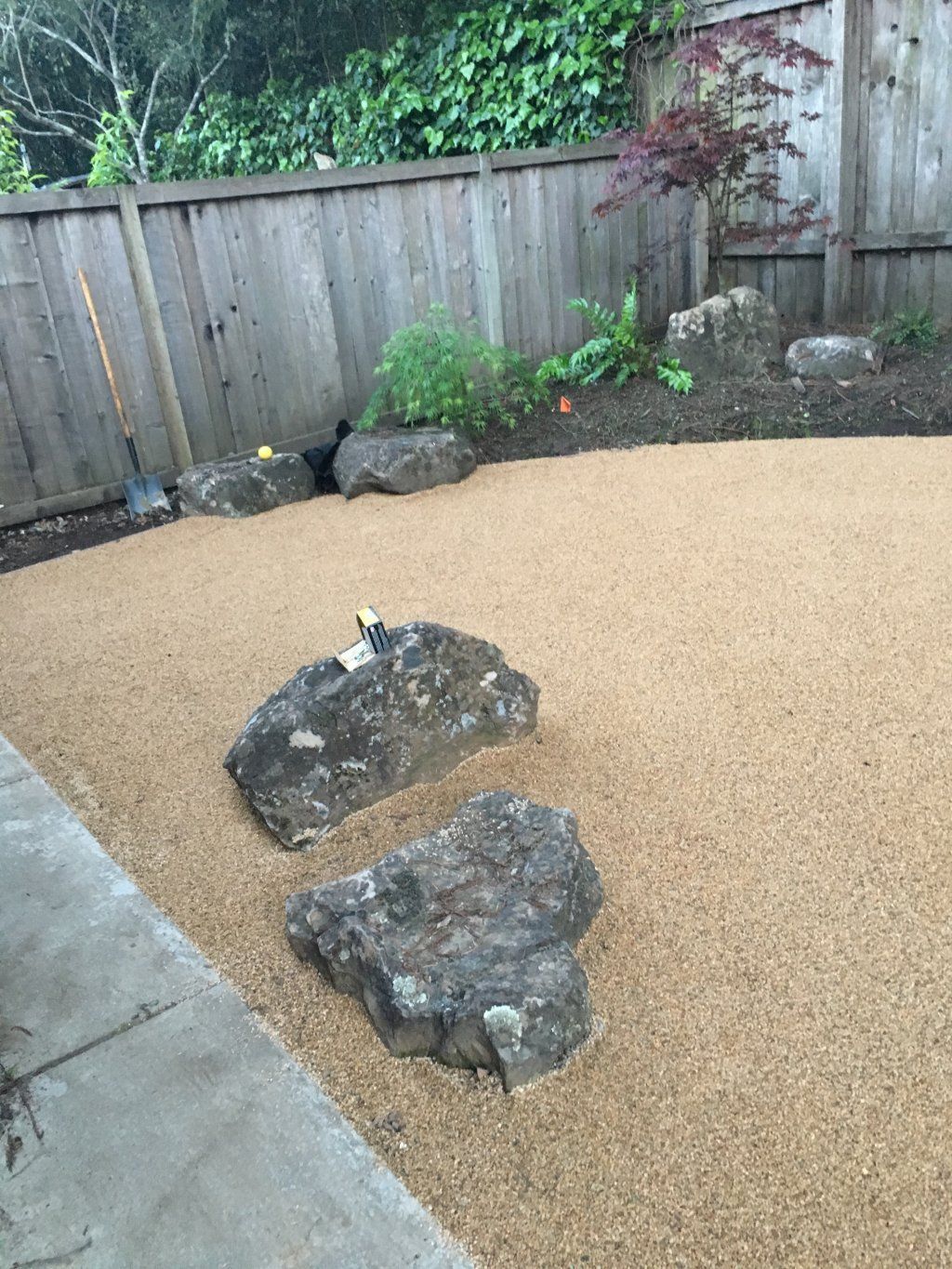 White Asphalt at Backyard — Vacaville, CA — American Asphalt