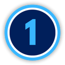 Number with graphics behind it
