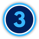 Number with graphics behind it
