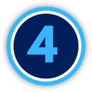 Number with graphics behind it
