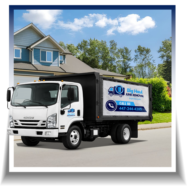 Big Haul hauling truck parked outside the road