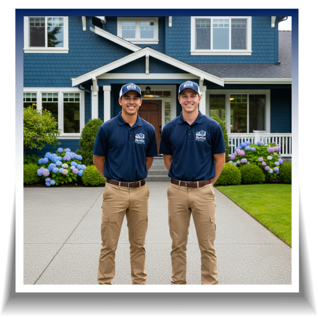 Team of big haul junk removal