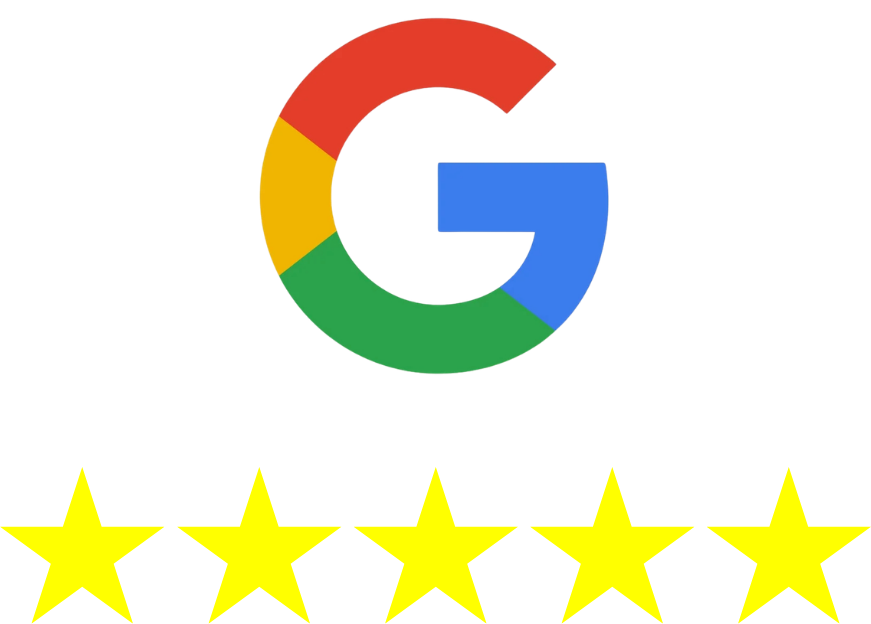 GOOGLE with 5 stars