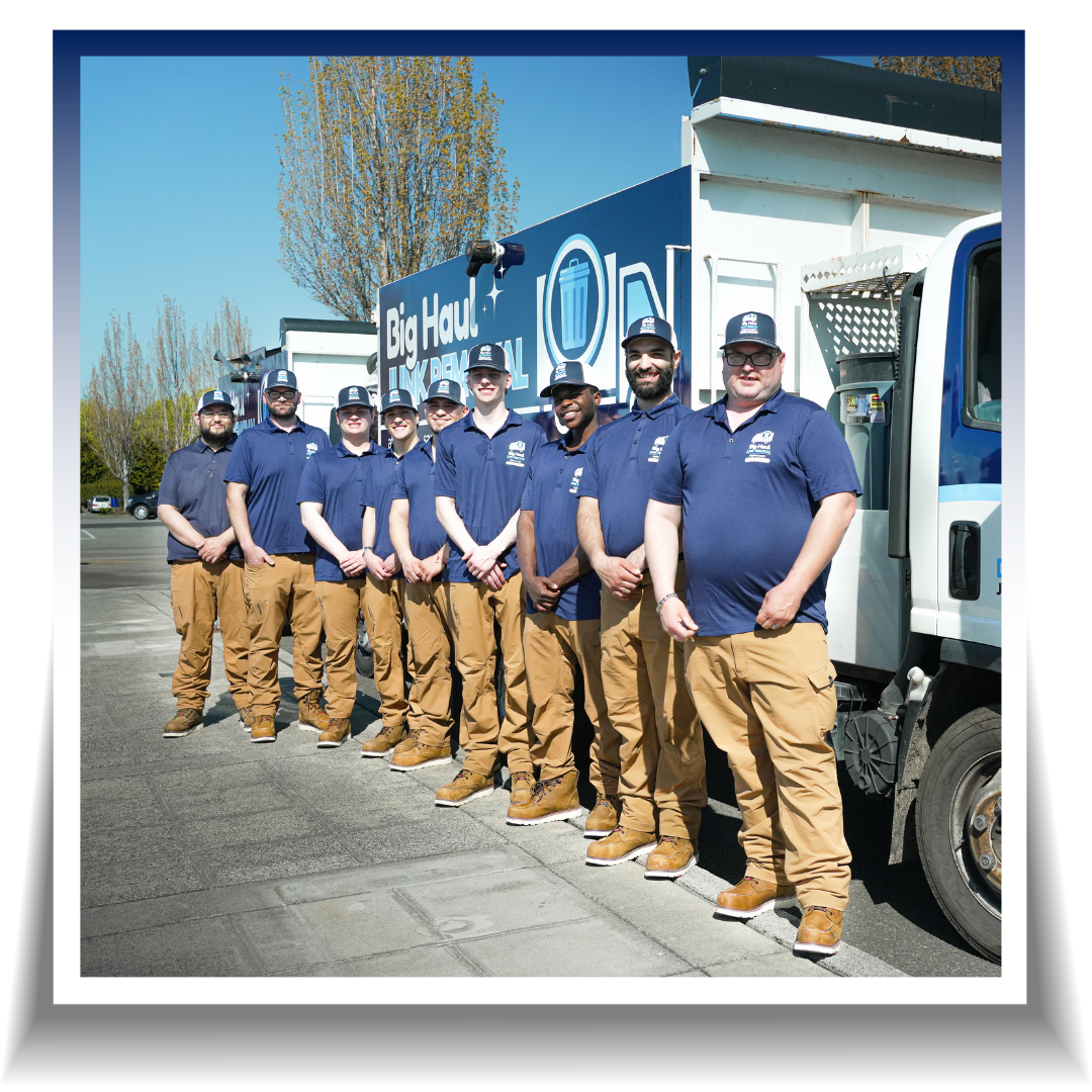 Team of big haul junk removal