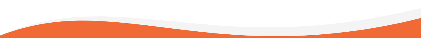 Orange wavy shape with white background.