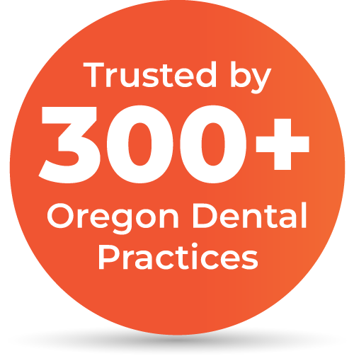 Orange circle with text: 