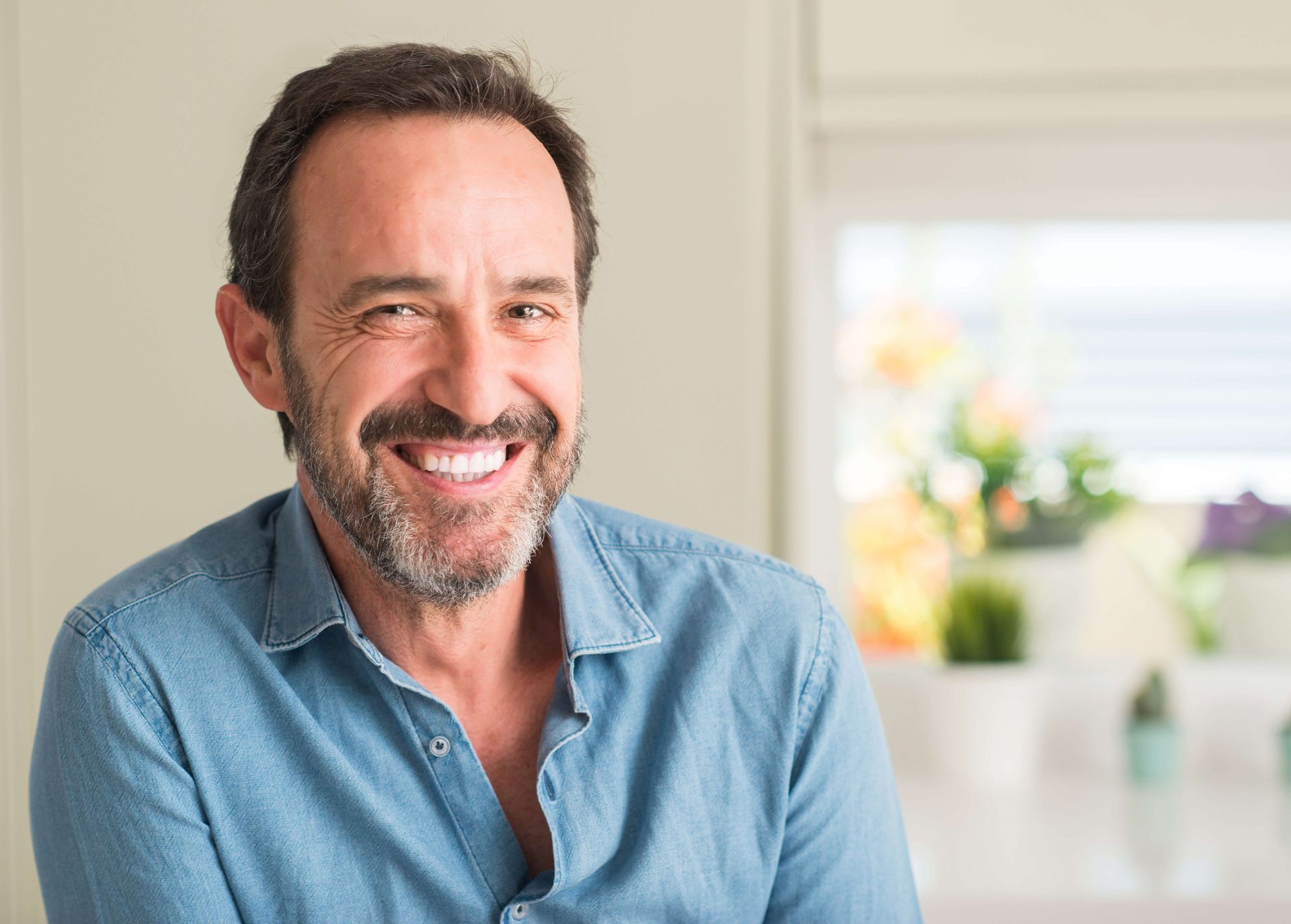 Smiling Middle Age Man