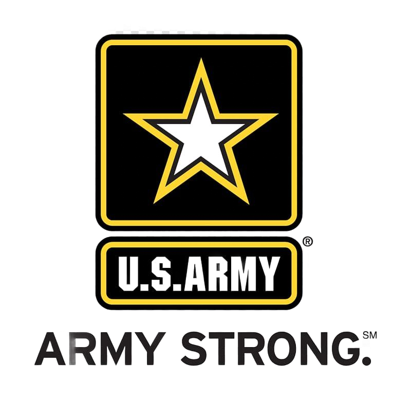 U.S. Army logo: black square with a white star inside, with 