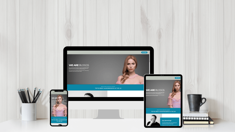 Responsive Salon Website Design