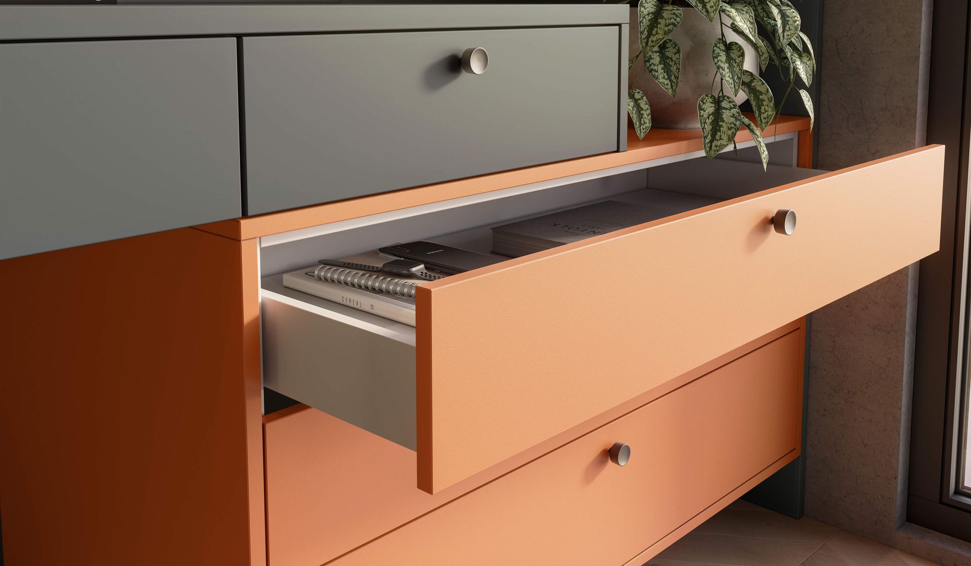 Zoom no acabamento alto padrão Finger