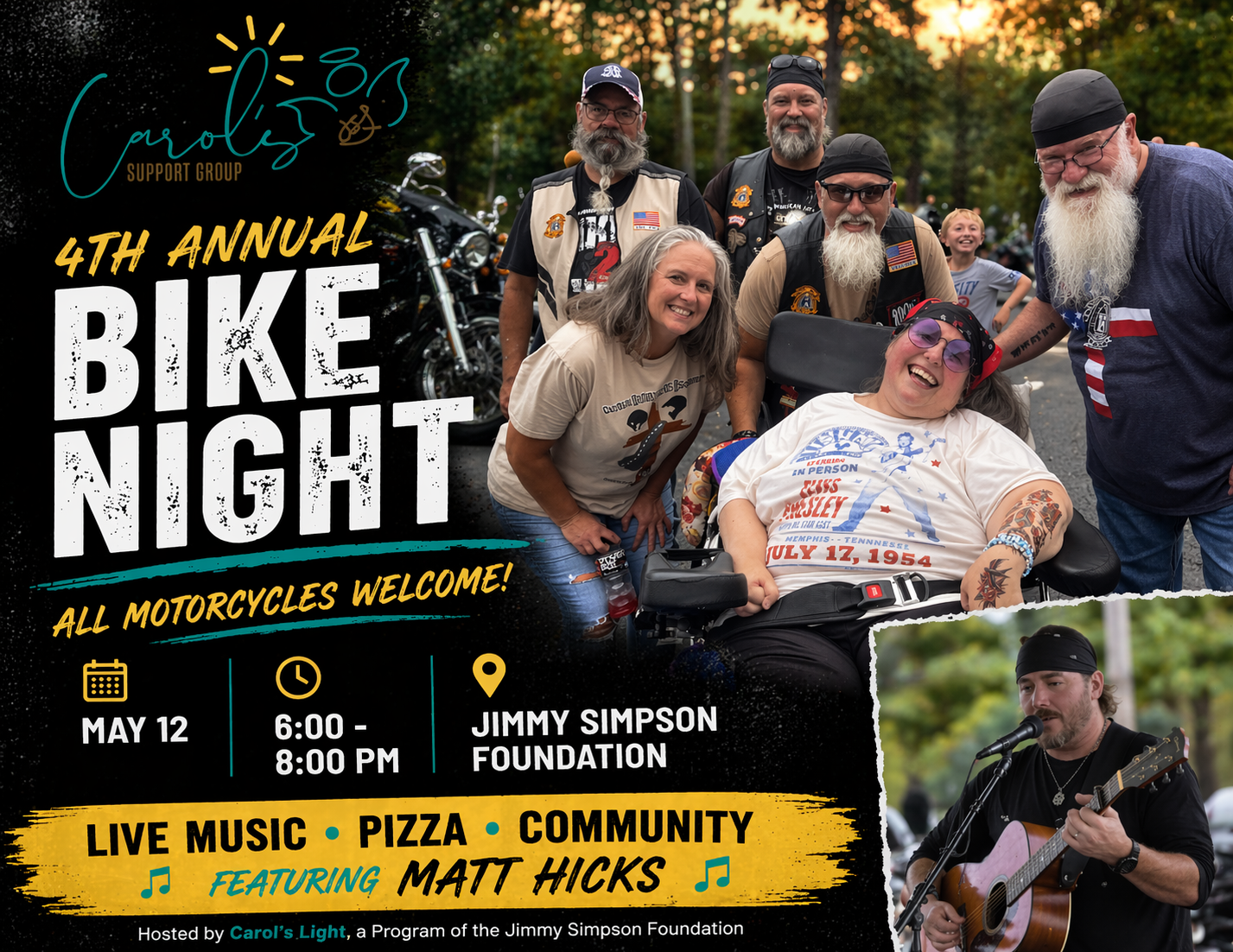 4th Annual Bike Night – Carol’s Light