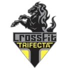 CrossFit Trifecta logo with a black lion and gray-yellow shield emblem