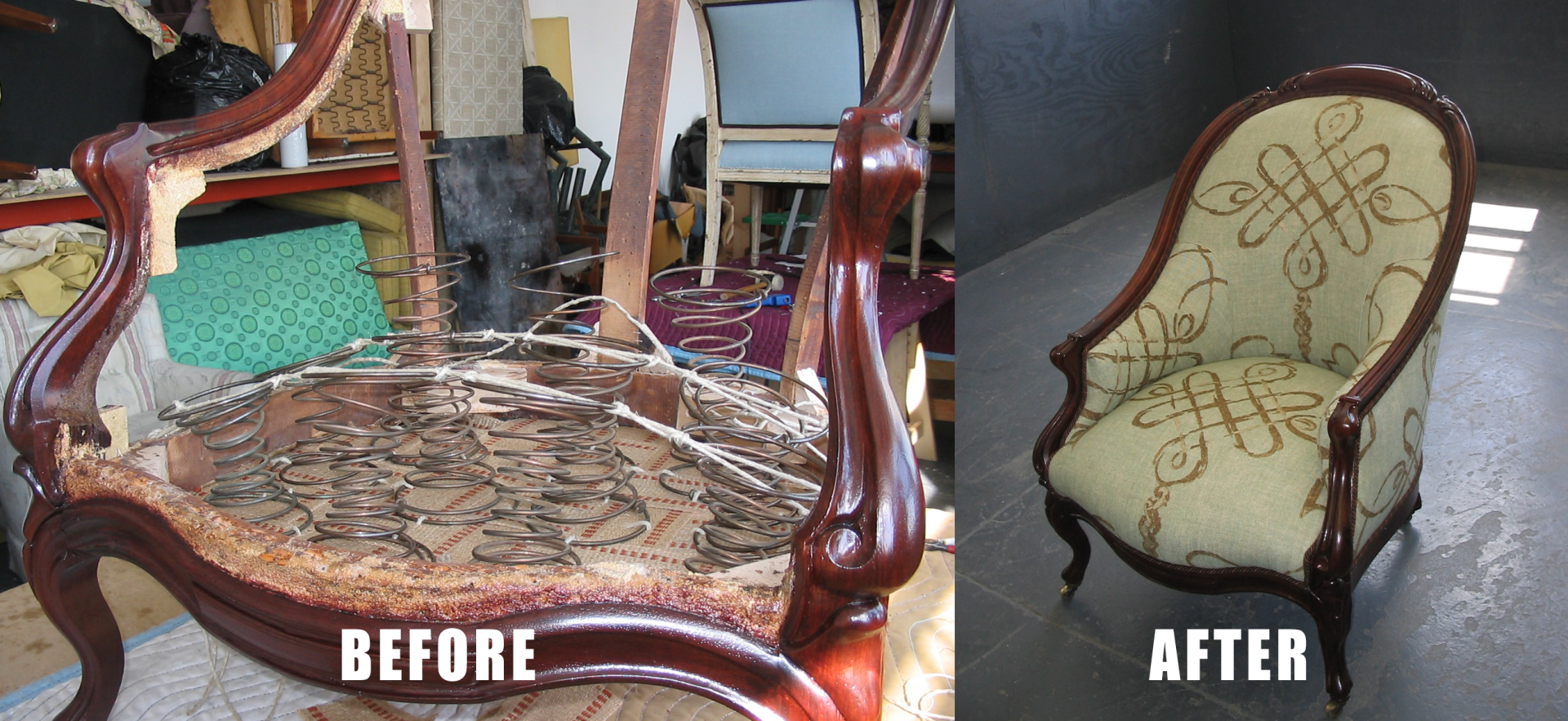 Refinished Chair, Bedding Store in New York, NY