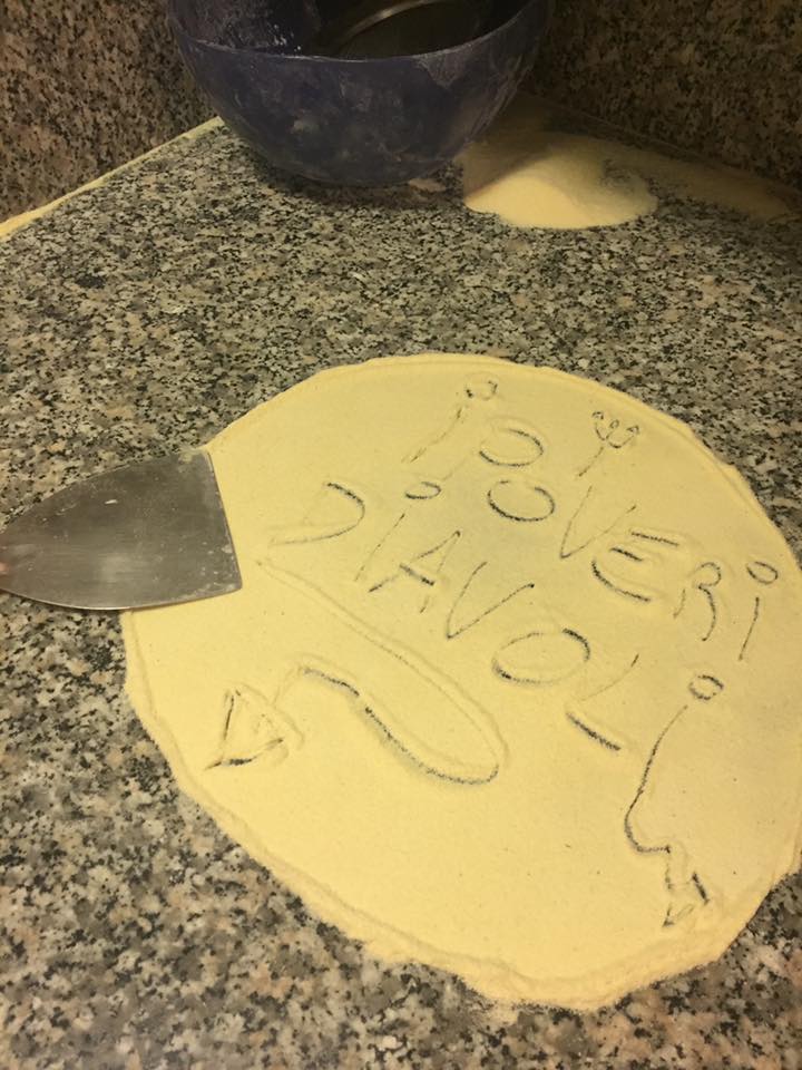 Impasto di una pizza