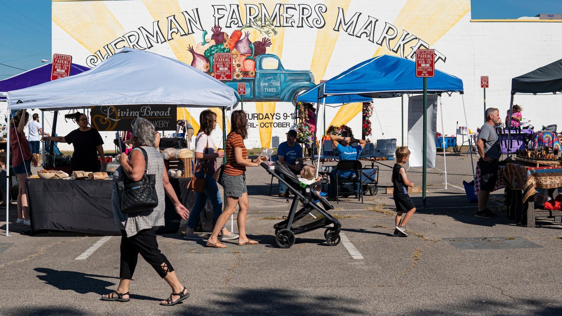 Sherman Farmers Market runs every Saturday from 9am - noon through the end of October. It is located on the corner of Crockett & Houston. One of the coolest things about the Sherman Farmers Market is that it is a producers only market! Come out and support local! #community