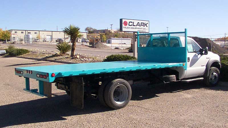 Flatbed Light Blue — Truck Equipment in Albuquerque, NM