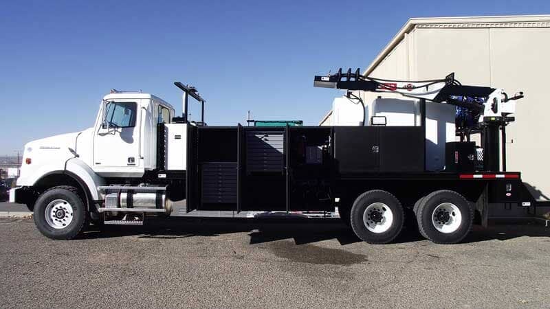 Lube Truck Black Left View — Truck Equipment in Albuquerque, NM