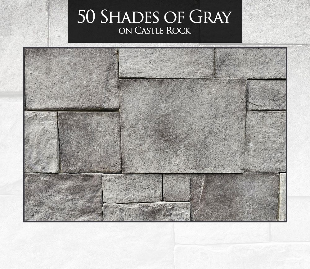 A picture of 50 shades of gray on castle rock