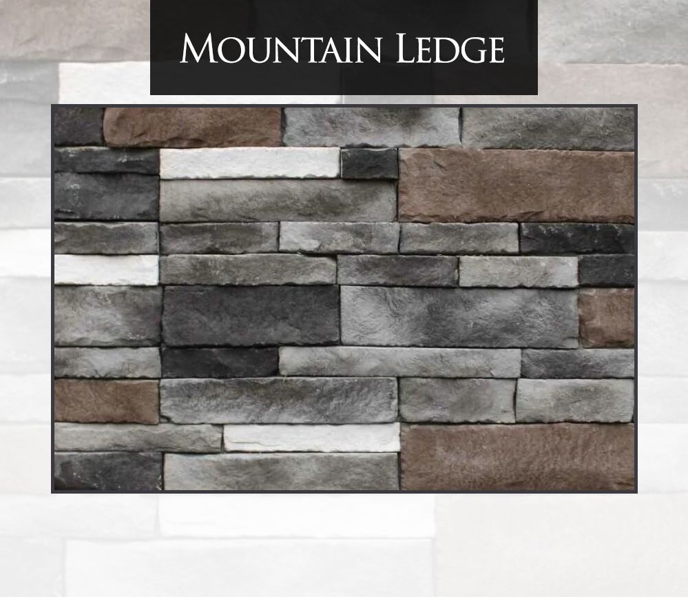 A picture of a mountain ledge stone wall
