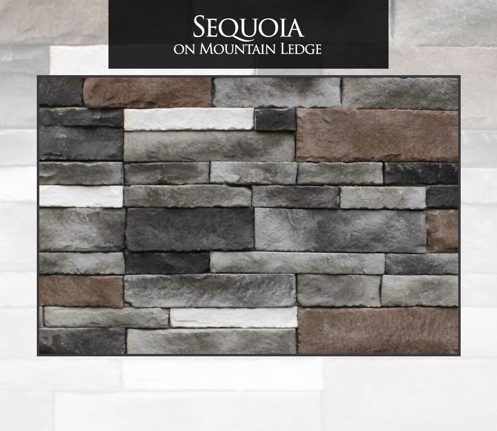 A picture of sequoia on mountain ledge stone