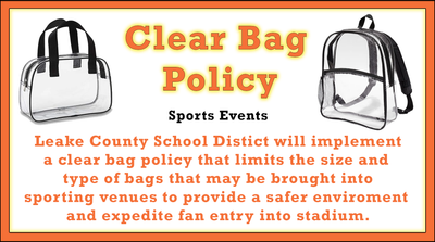 Clear Bag Policy  Union County Schools