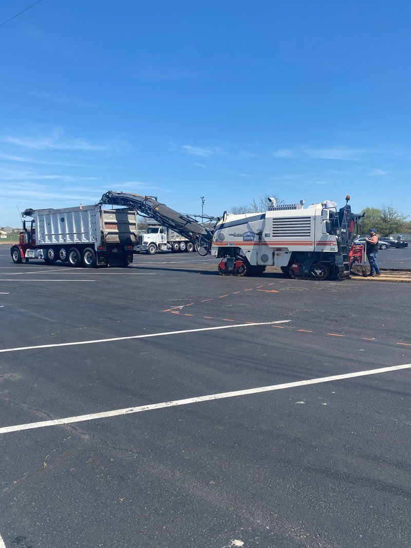Grinding Asphalt — Lancaster, OH — Spires Paving Company Inc