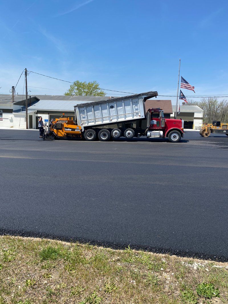 Putting Asphalt on the Road — Lancaster, OH — Spires Paving Company Inc