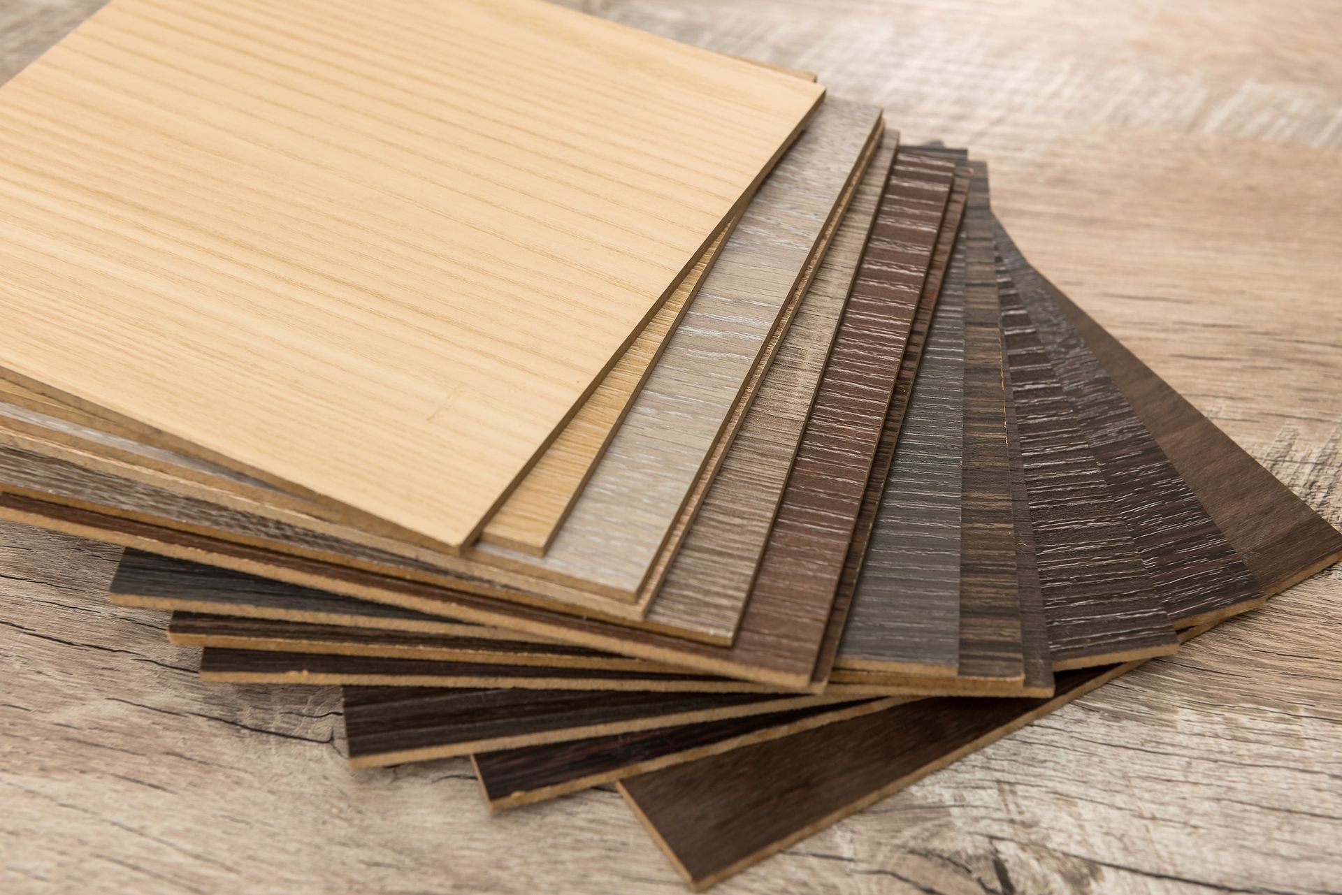 Samples of lvp flooring.