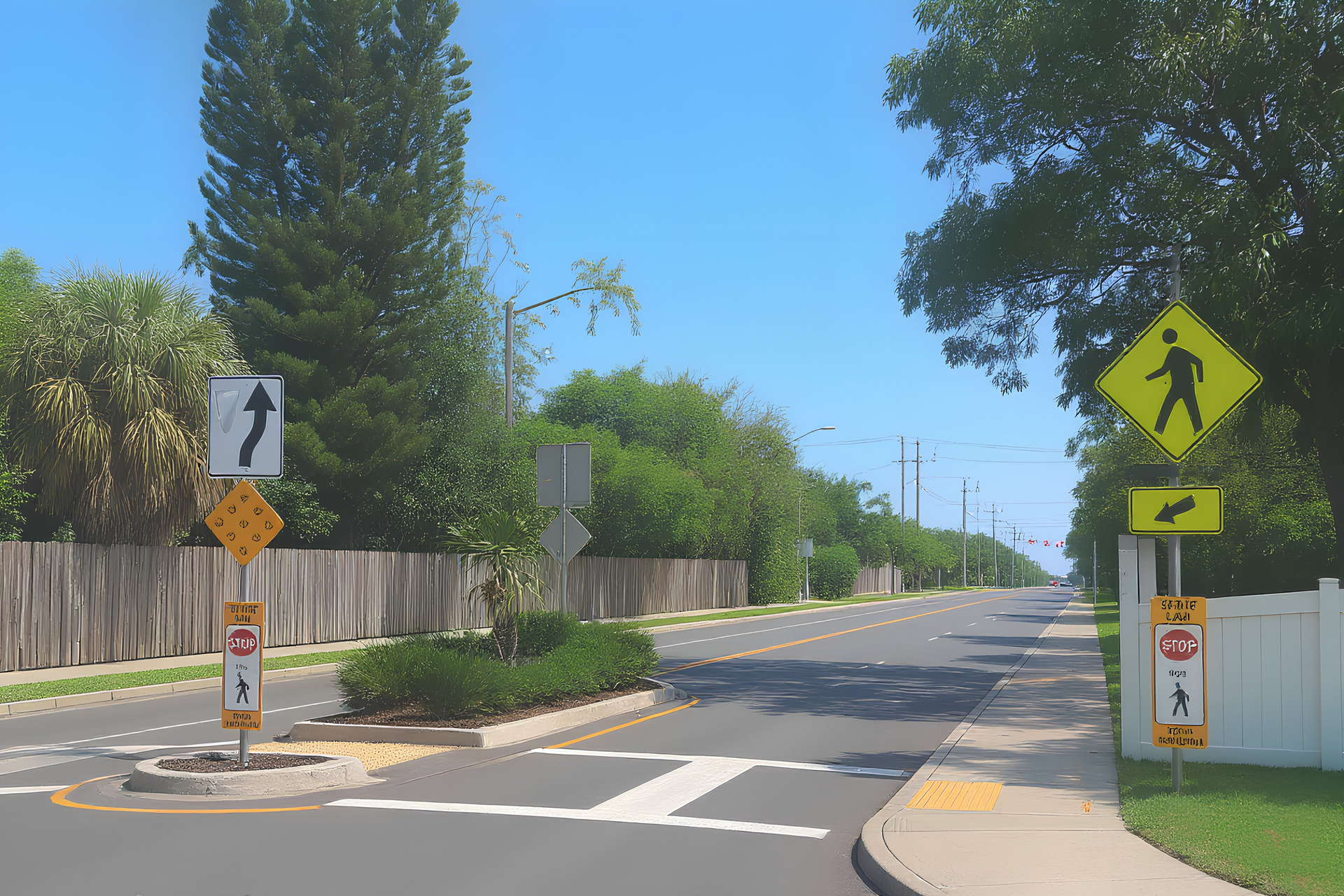 Crosswalk Pineapple Park Neighborhood
