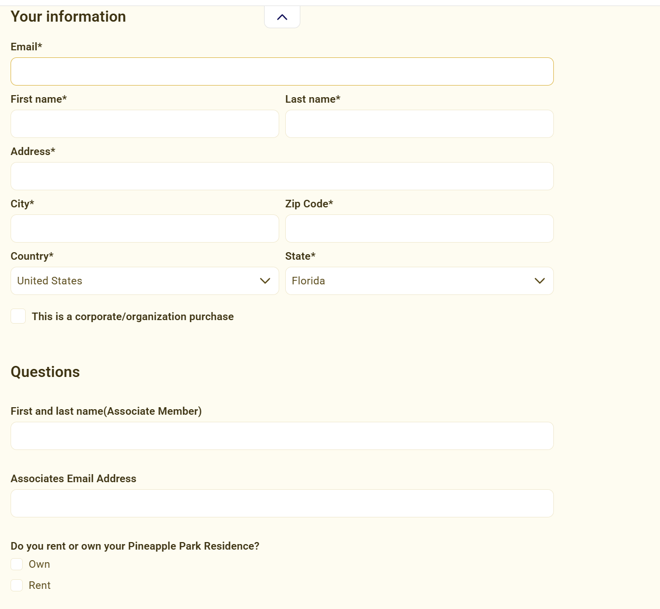 Pineapple Park Payment Options