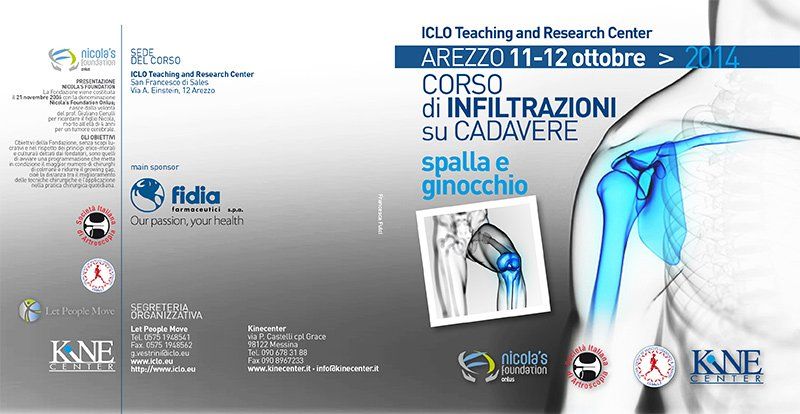 2014 - CORSO DI INFILTRAZIONE SU CADAVERE SPALLA E GINOCCHIO