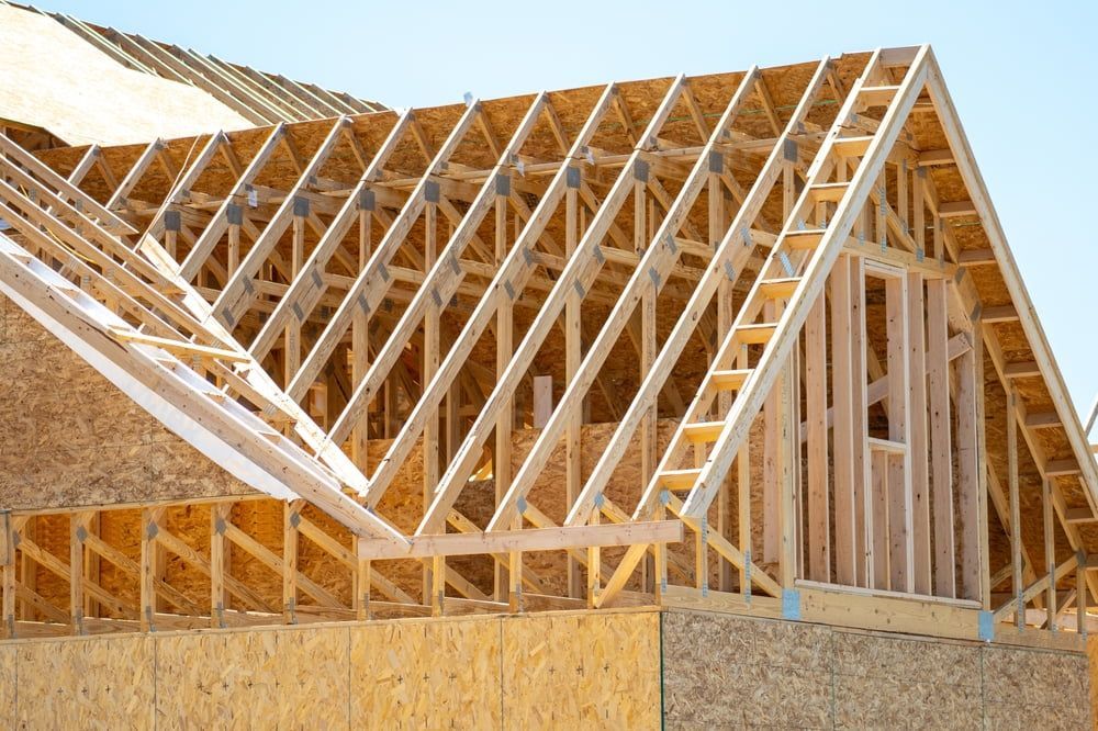 Roof Of A House Built With Wooden Beams — Pro Vision Property Inspections In Mayfield, NSW