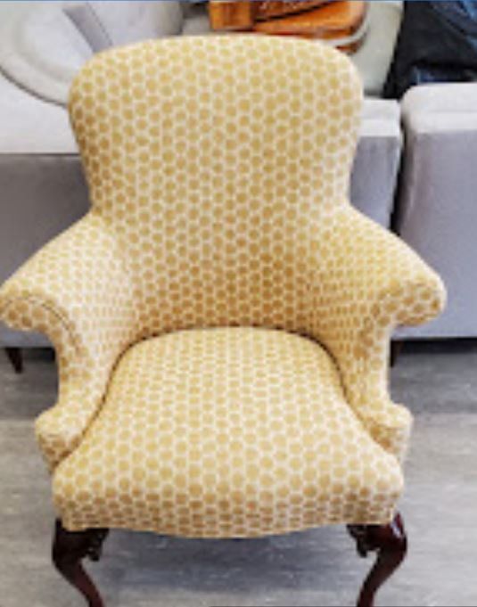 Teal Armchair — Hammond Upholstery Services in Hammond, IN