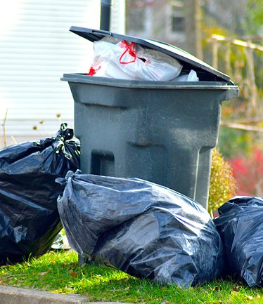 Trash Bin Full of Garbage — Crimora, VA — Waste Movers
