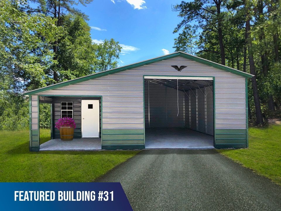A picture of a featured building # 31 with trees in the background