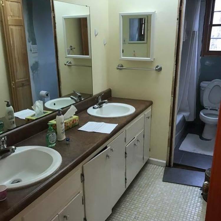 Bathroom Makeovers - Old Bathroom in Morris County, NJ