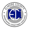 Elmore County seal: White