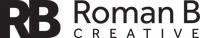 RB logo, “Roman B Creative,” black text on a white background.