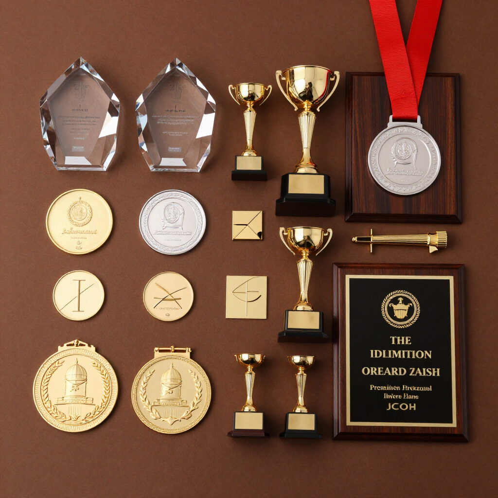 Catálogo de reconocimientos, trofeos, cristales, placas, medallas y pines