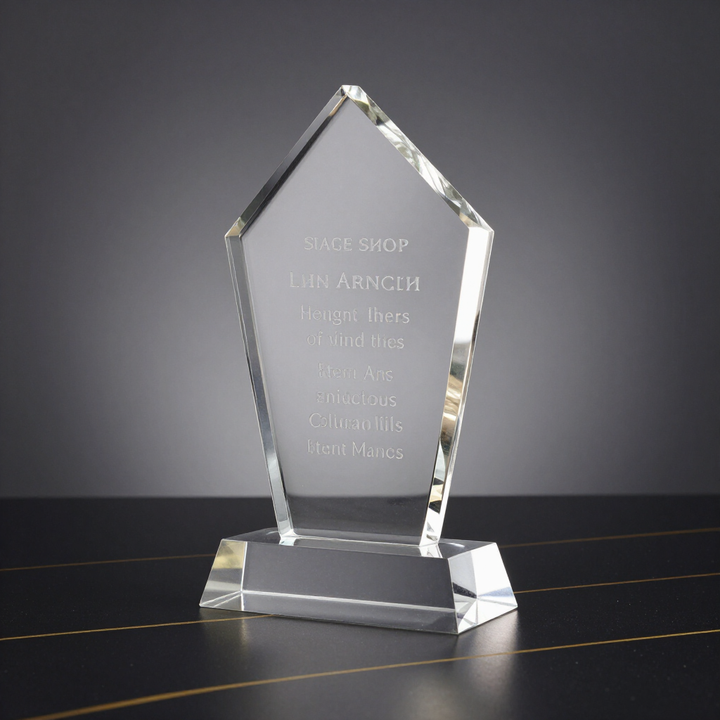 Premiaciones Valle de México - Cristal grabado premium