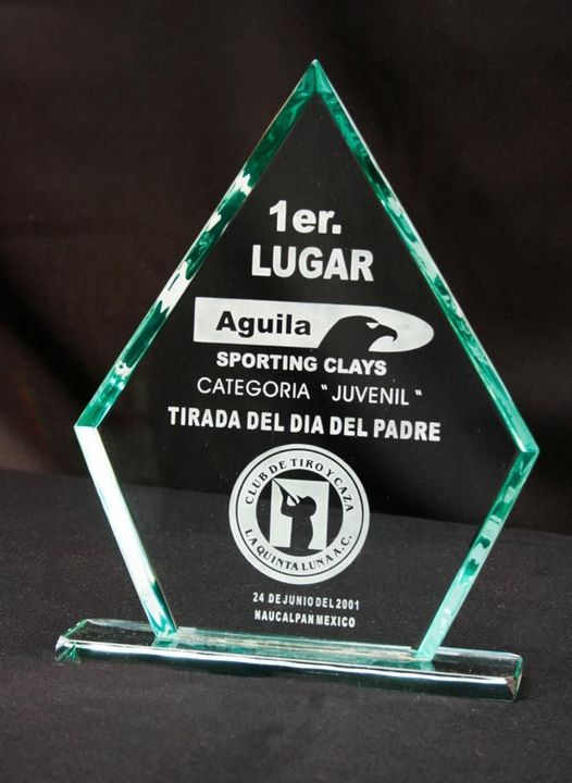 Premiaciones Valle de México - Cristal grabado premium