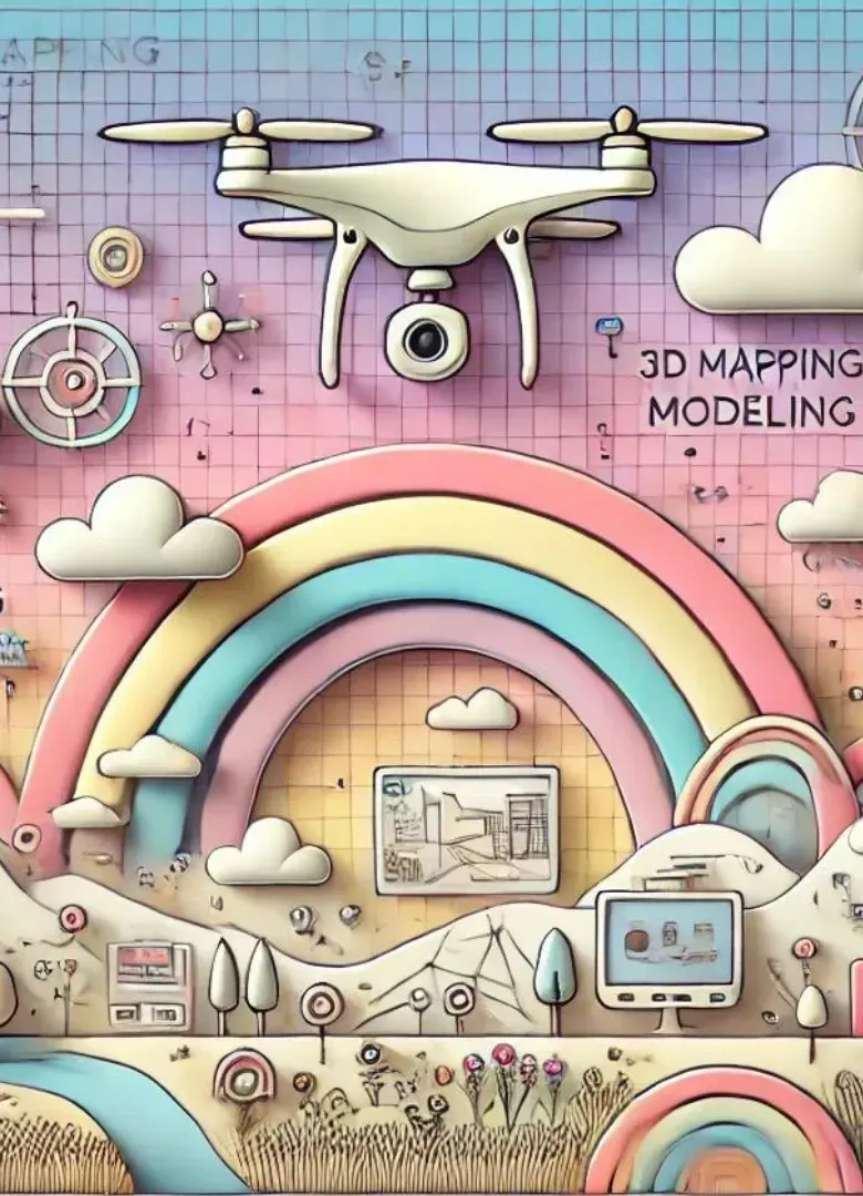 Professional camera drone used for real estate photography