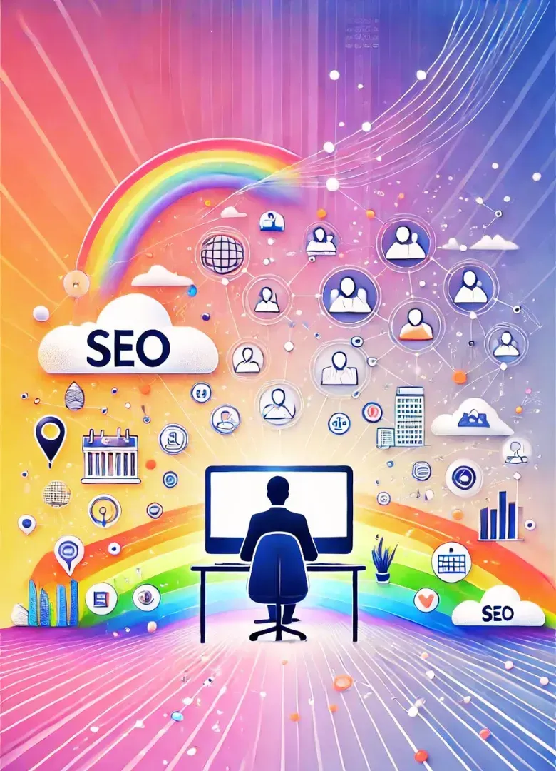 Rainbow Creations team implementing on-page SEO strategies