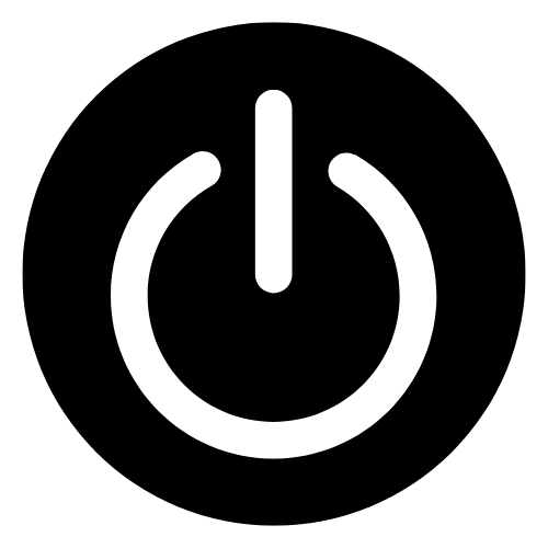 A blue and black generator with wheels on a white background.