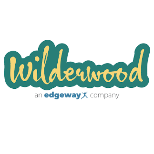 a logo for wilderwood