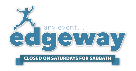 A blue logo for edgeway events