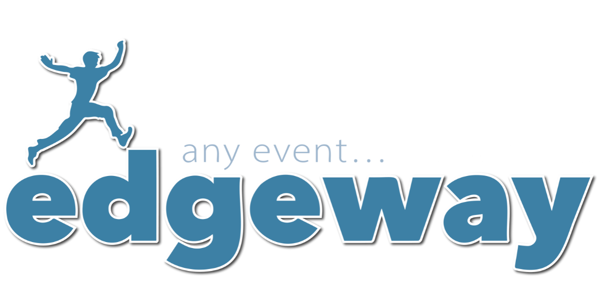 A blue logo for edgeway events