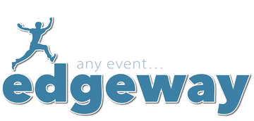 A blue logo for edgeway events