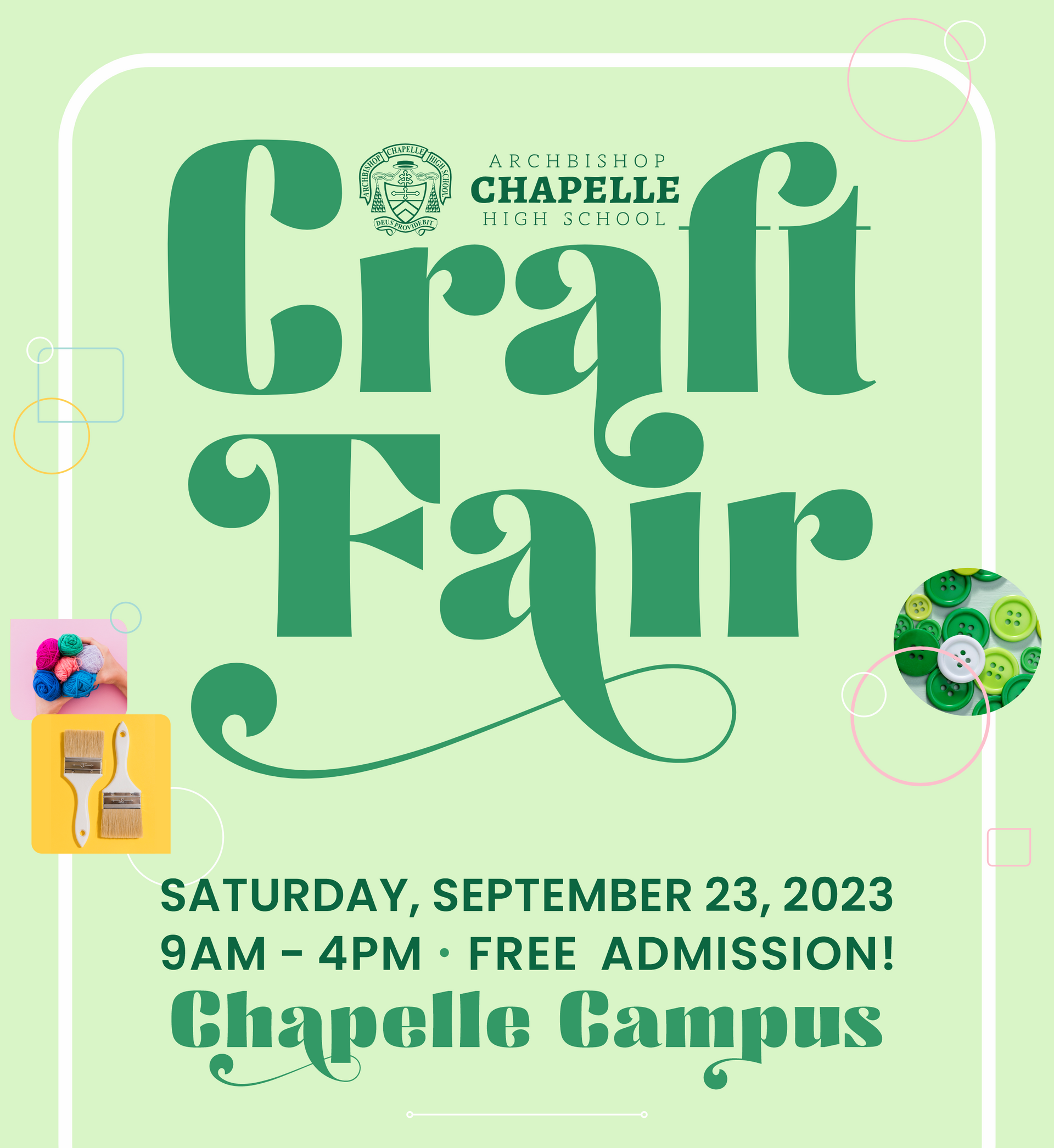 Chapelle Craft Fair Set For September 23